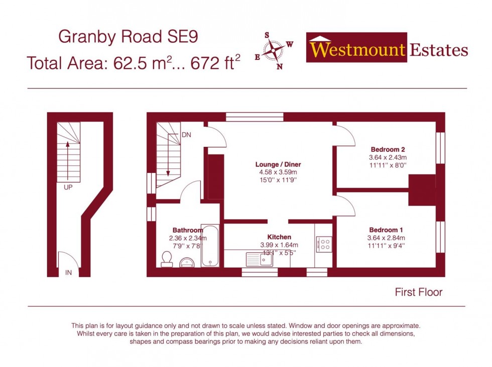 Floorplan for Granby Road, London, SE9