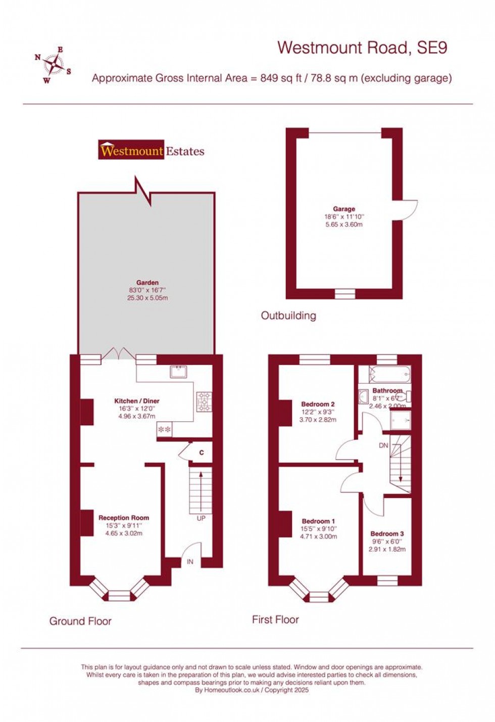 Floorplan for Westmount Road, SE9