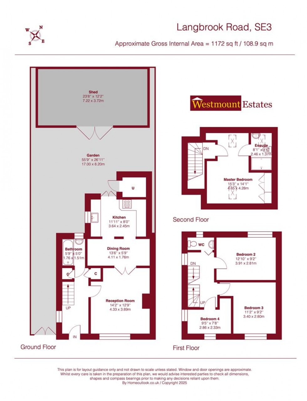 Floorplan for Langbrook Road, London, SE3