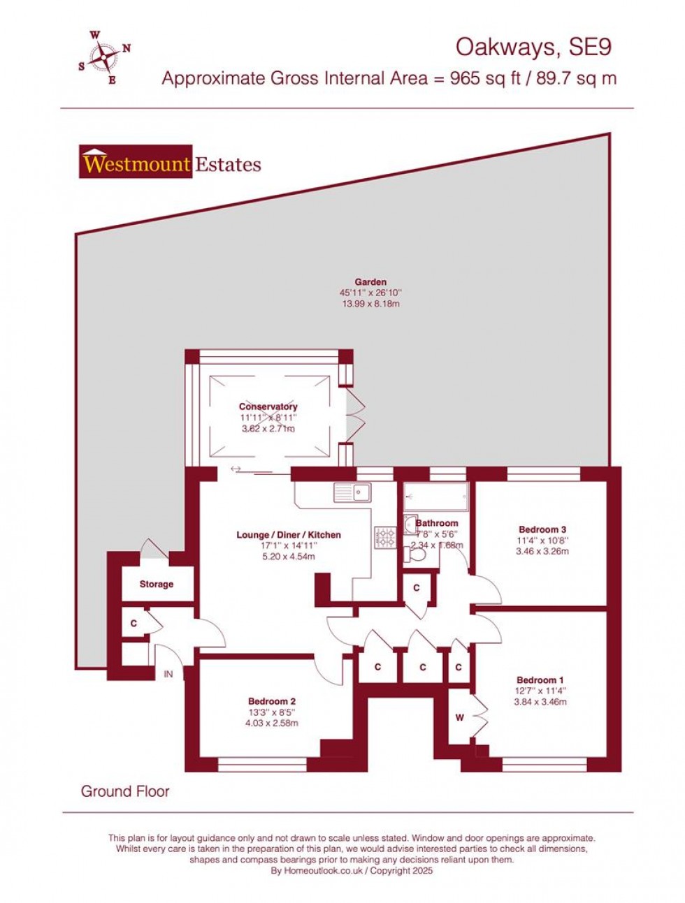 Floorplan for Oakways, London
