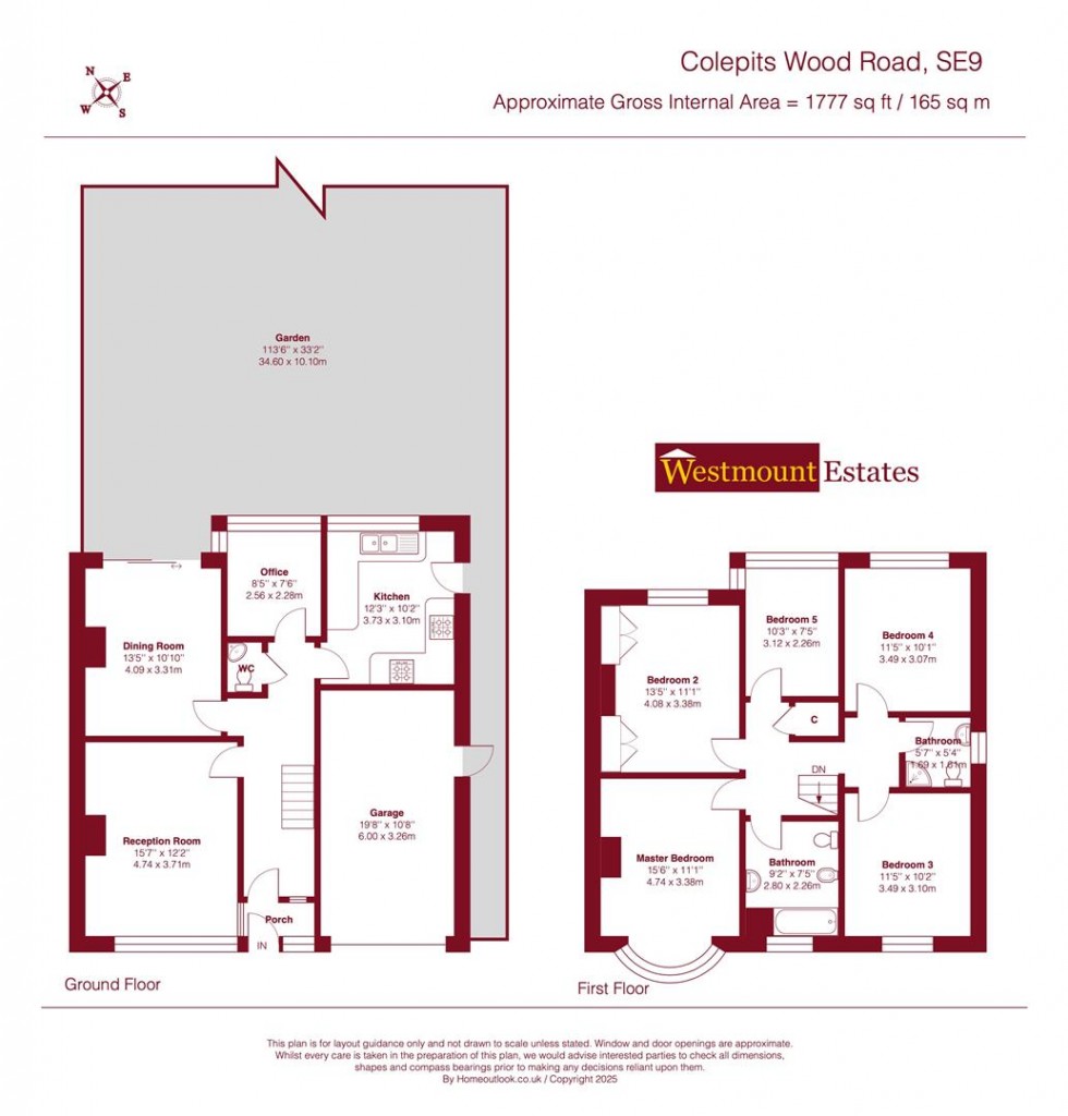 Floorplan for Colepits Wood Road, London
