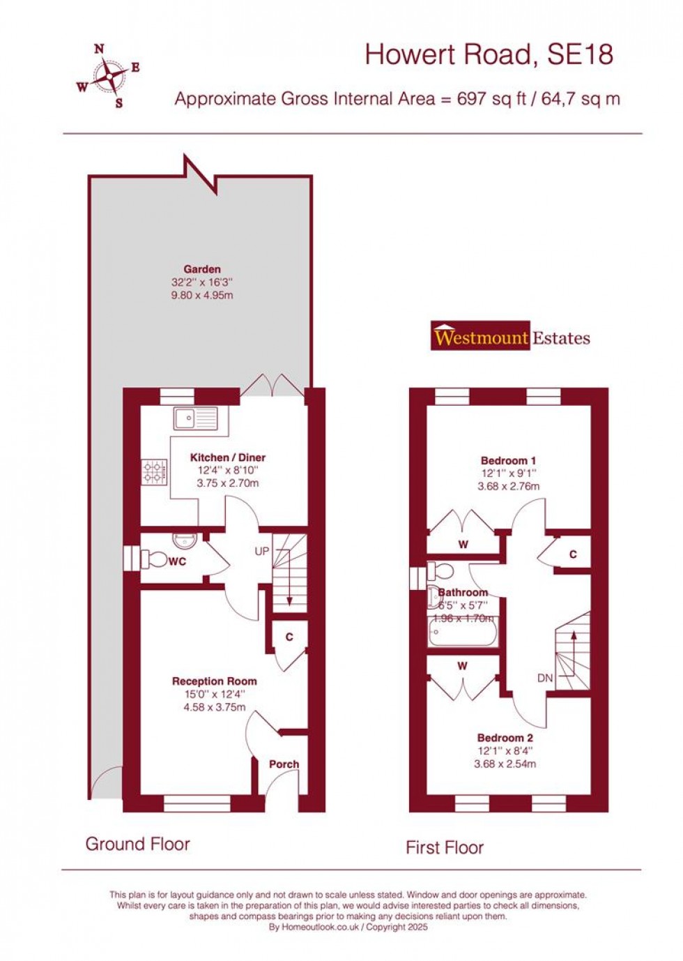 Floorplan for Howerd Way, London