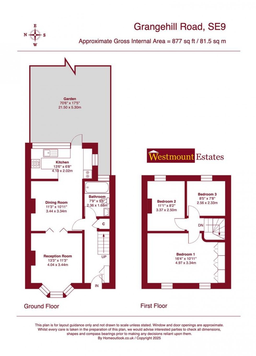 Floorplan for Grangehill Road, SE9