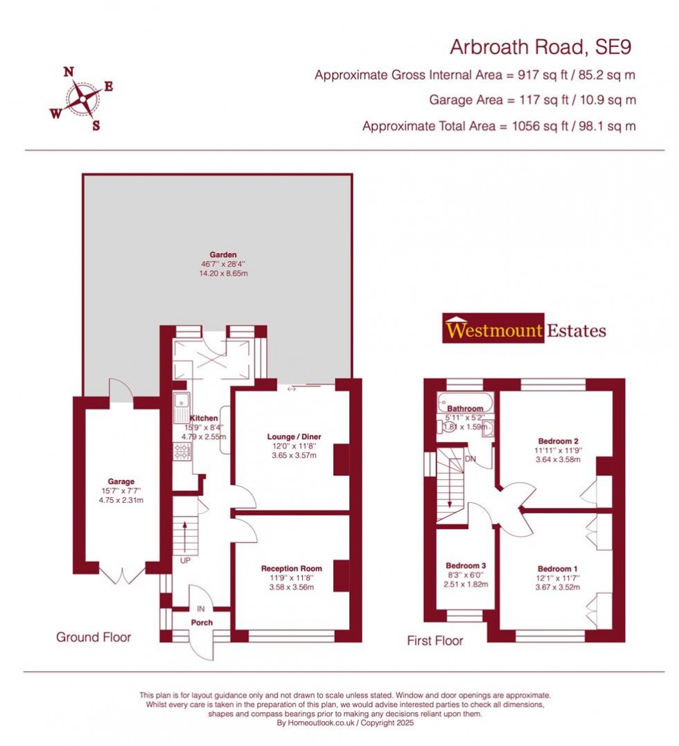 Floorplan for Arbroath Road, London