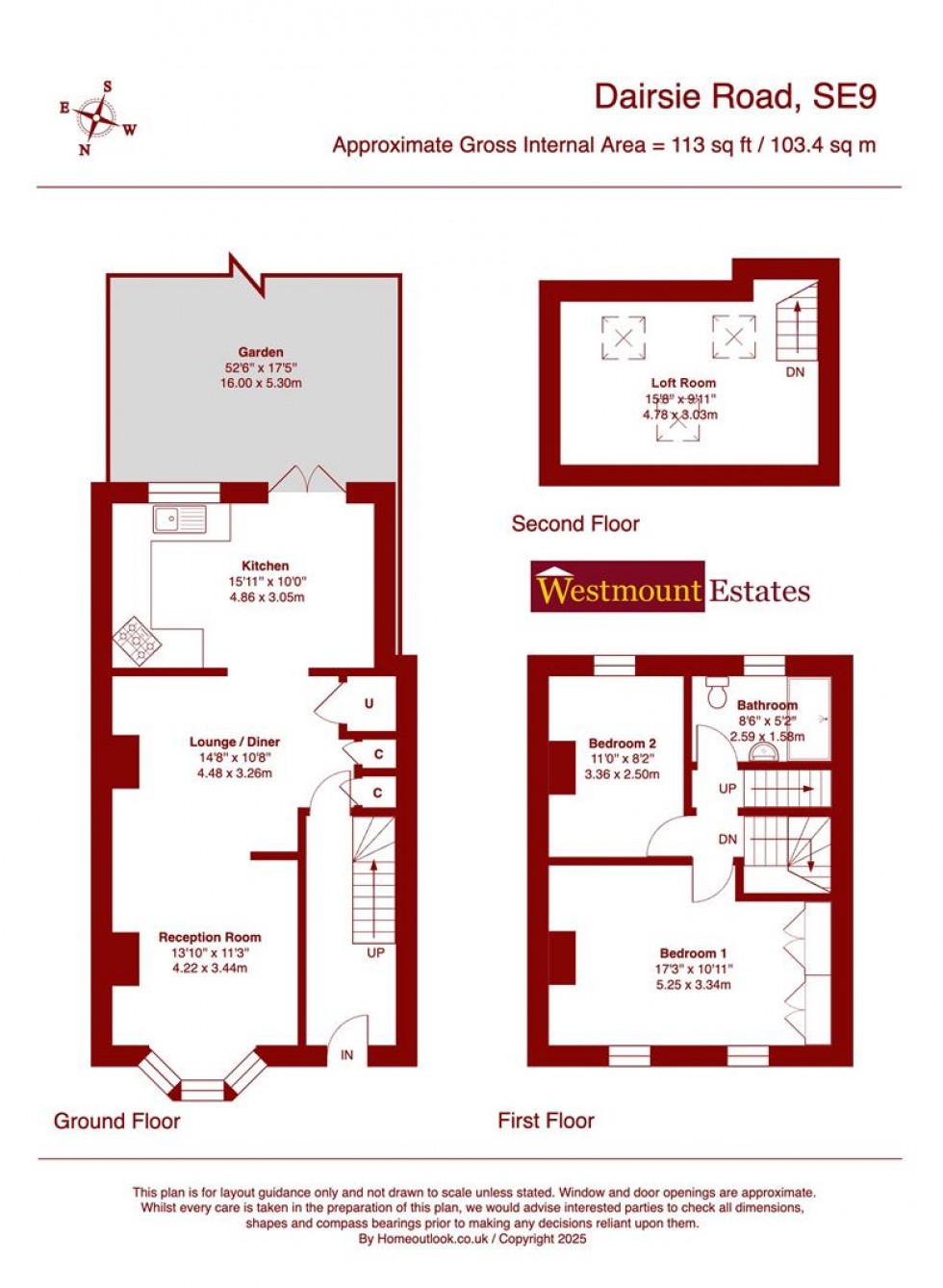 Floorplan for Dairsie Road, SE9