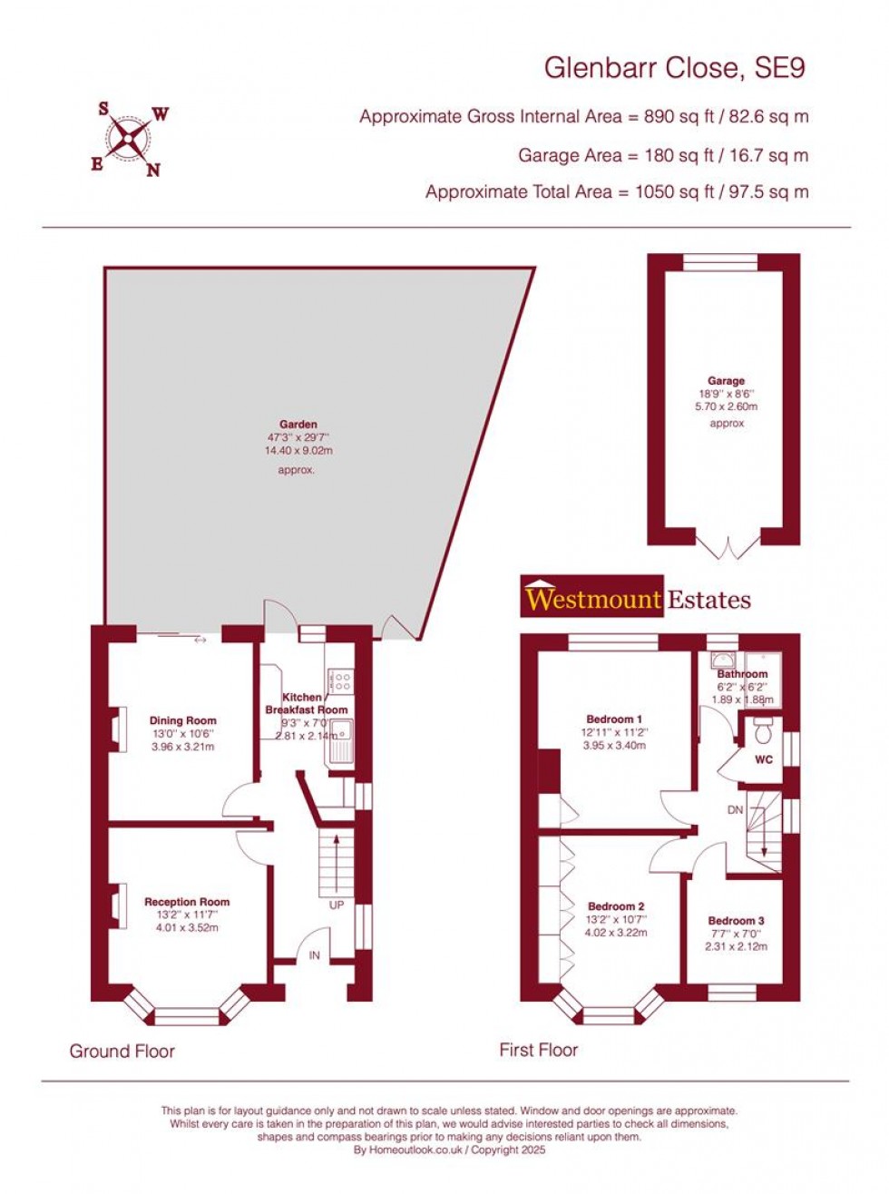 Floorplan for Glenbarr Close, SE9