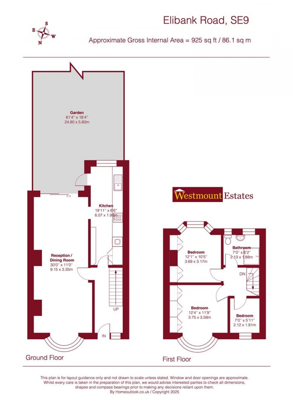 Floorplan for Elibank Road, London