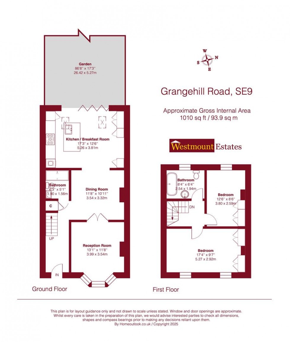 Floorplan for Grangehill Road, London