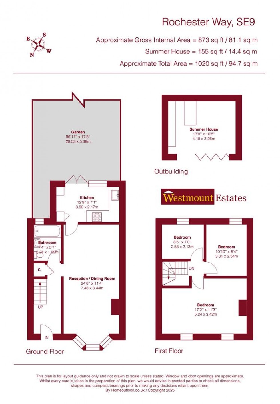 Floorplan for Rochester Way, London