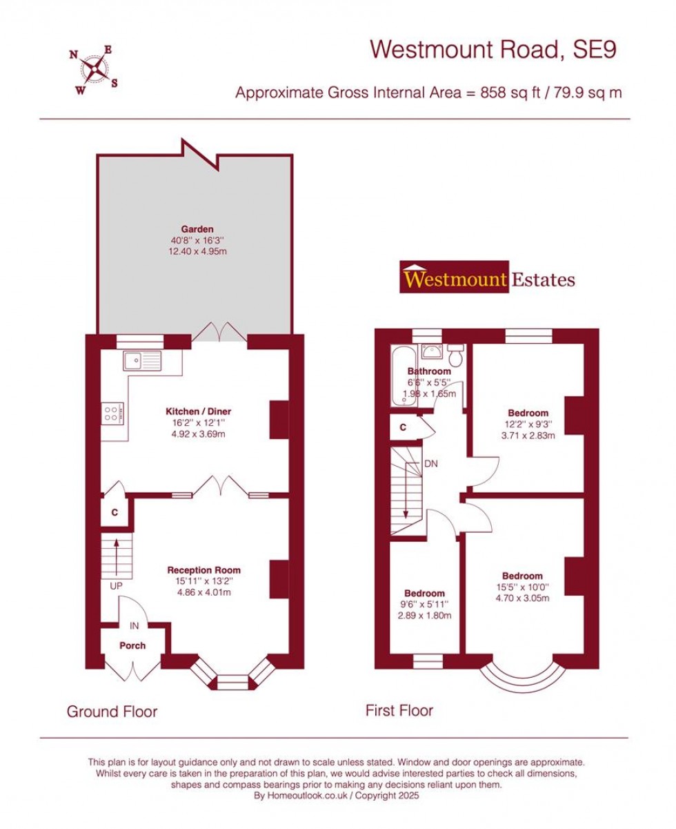 Floorplan for Westmount Road, SE9