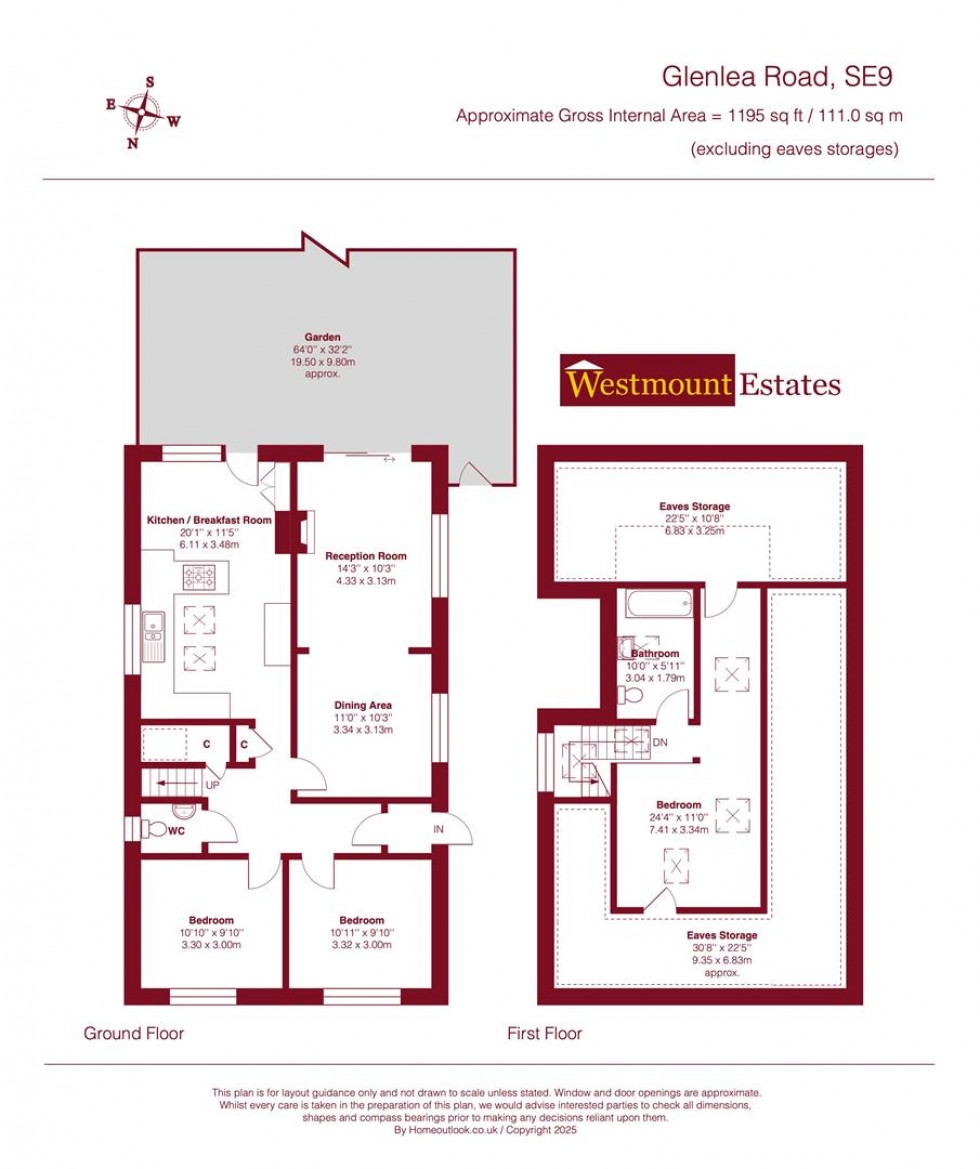 Floorplan for Glenlea Road, SE9