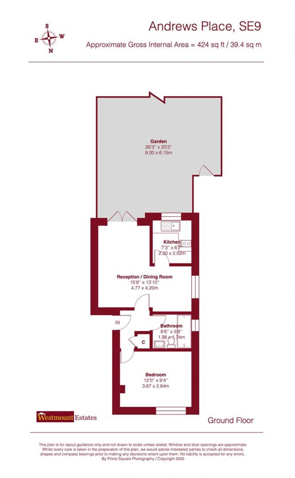 Floorplan for Andrews Place, London