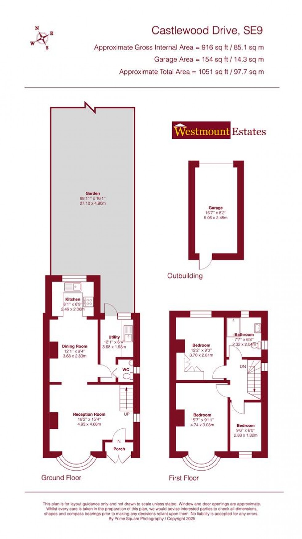 Floorplan for Castlewood Drive, London