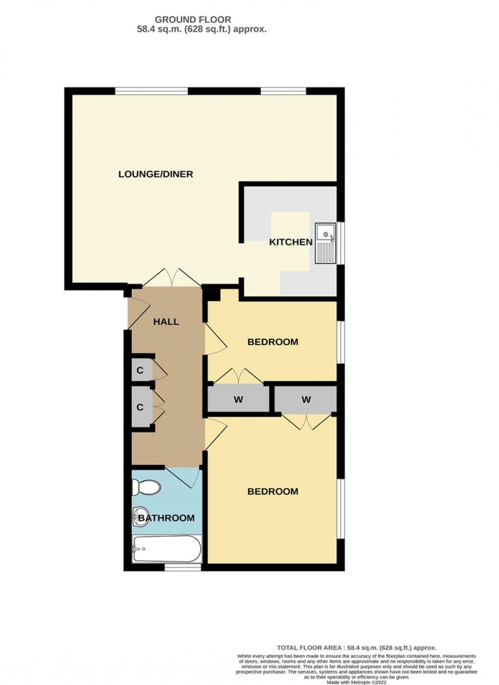 Floorplan for Glenure Road, London