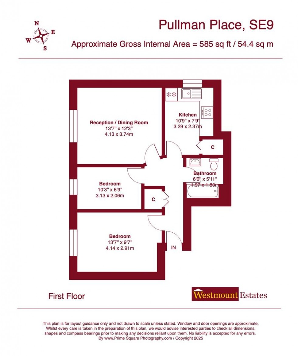 Floorplan for Pullman Place, London