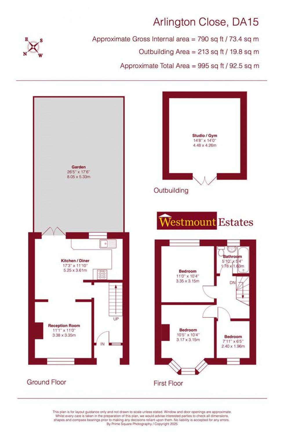 Floorplan for Arlington Close, Sidcup