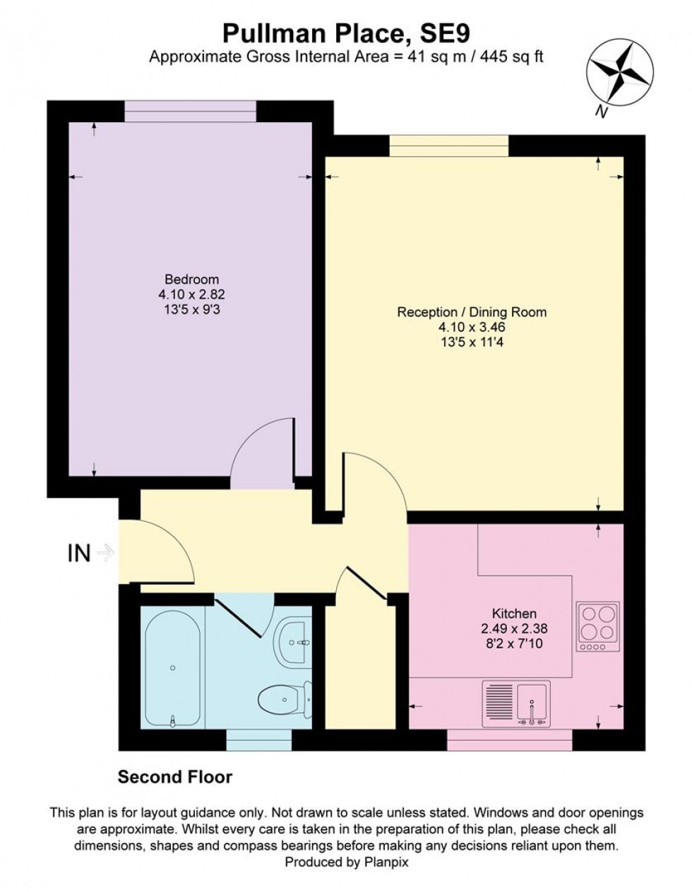 Floorplan for Pullman Place, London, SE9