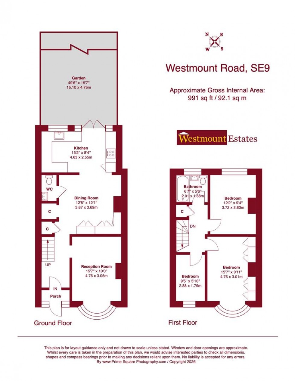 Floorplan for Westmount Road, SE9