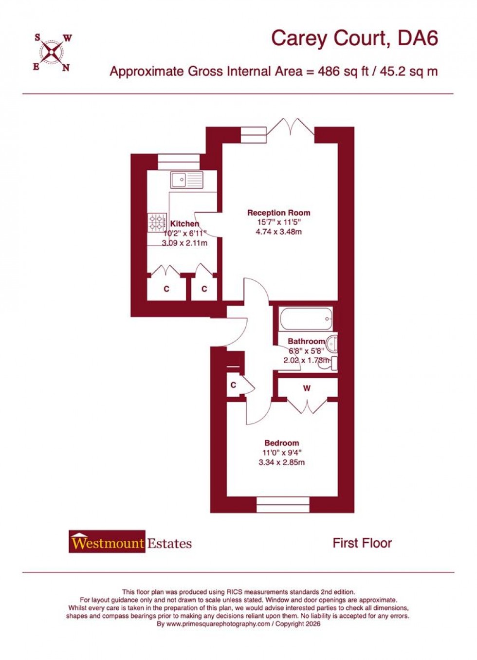 Floorplan for Gravel Hill Close, Bexleyheath