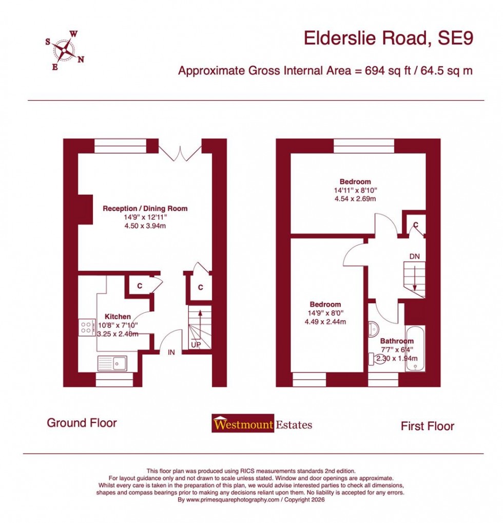 Floorplan for Elderslie Road, SE9