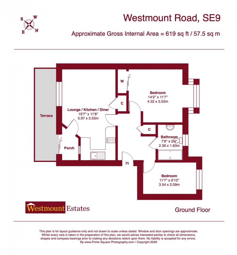 Floorplan for Westmount Road, London