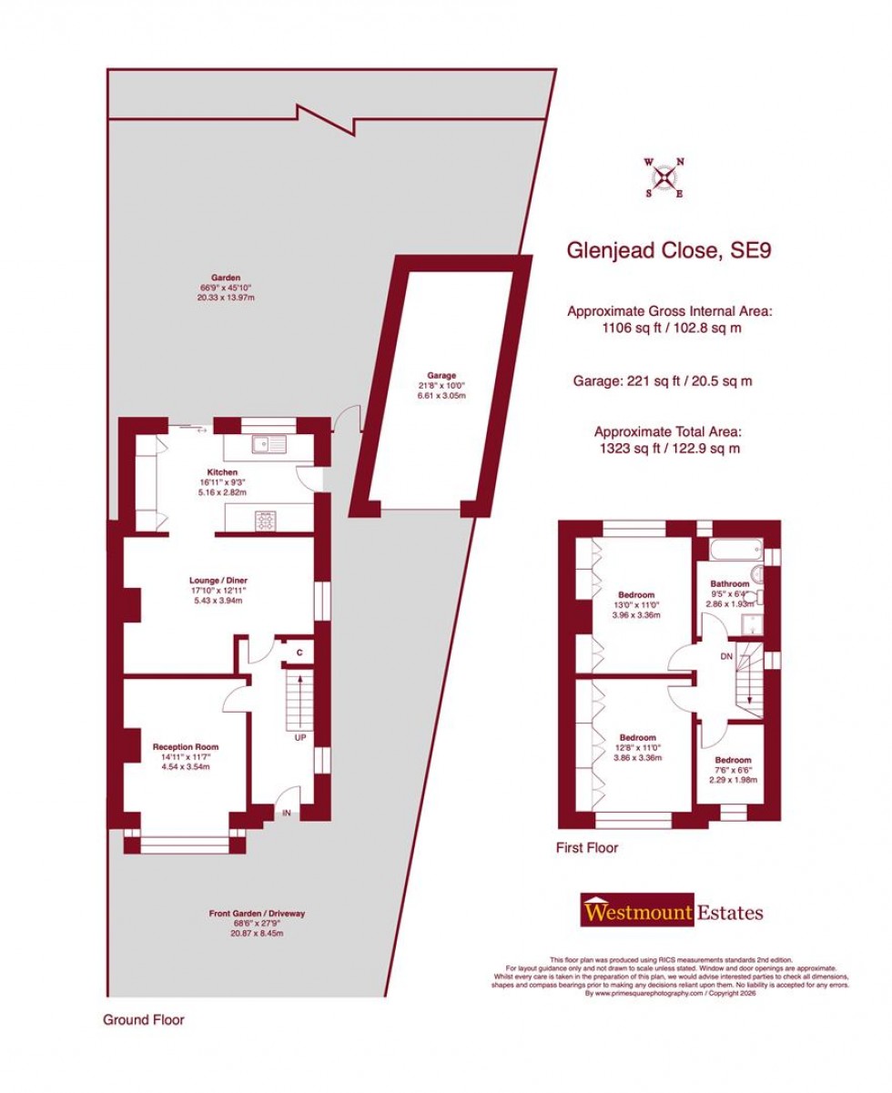 Floorplan for Glenhead Close, SE9