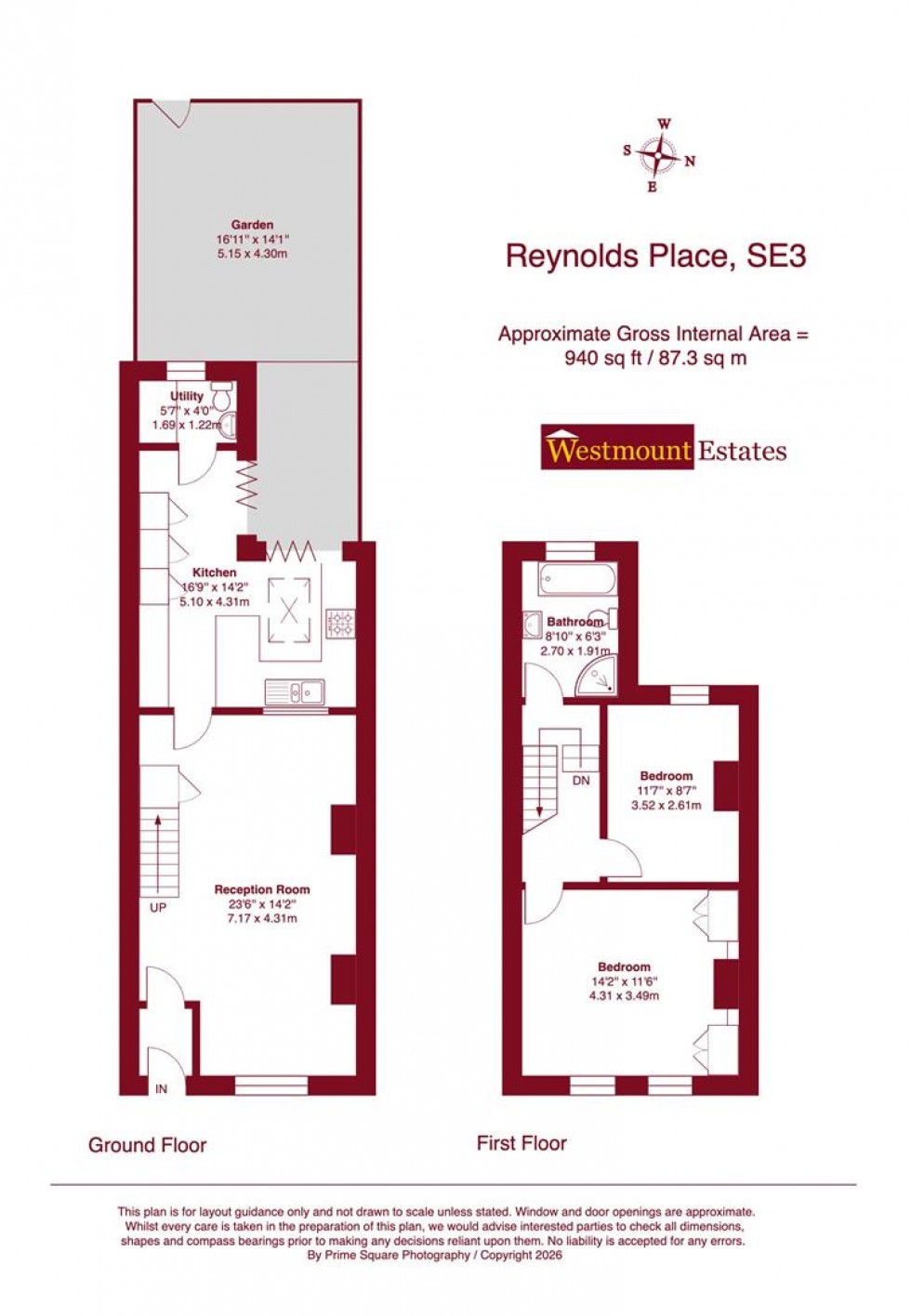 Floorplan for Reynolds Place, SE3