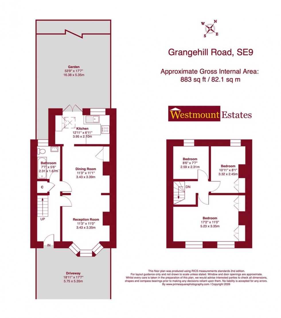 Floorplan for Grangehill Road, London