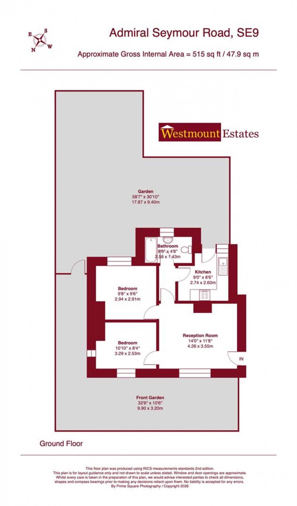 Floorplan for Admiral Seymour Road, SE9