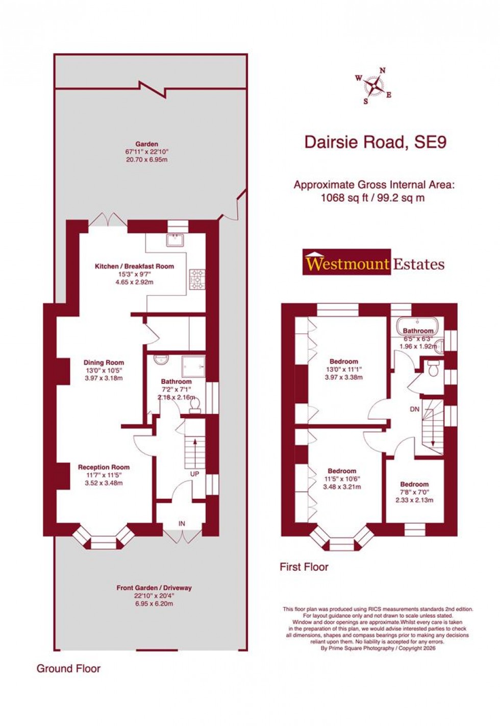 Floorplan for Dairsie Road, SE9