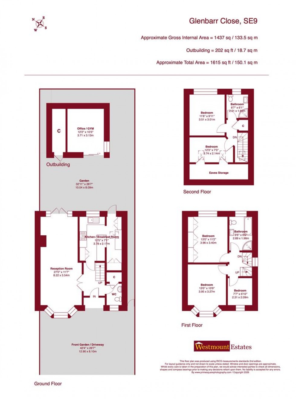 Floorplan for Glenbarr Close, SE9