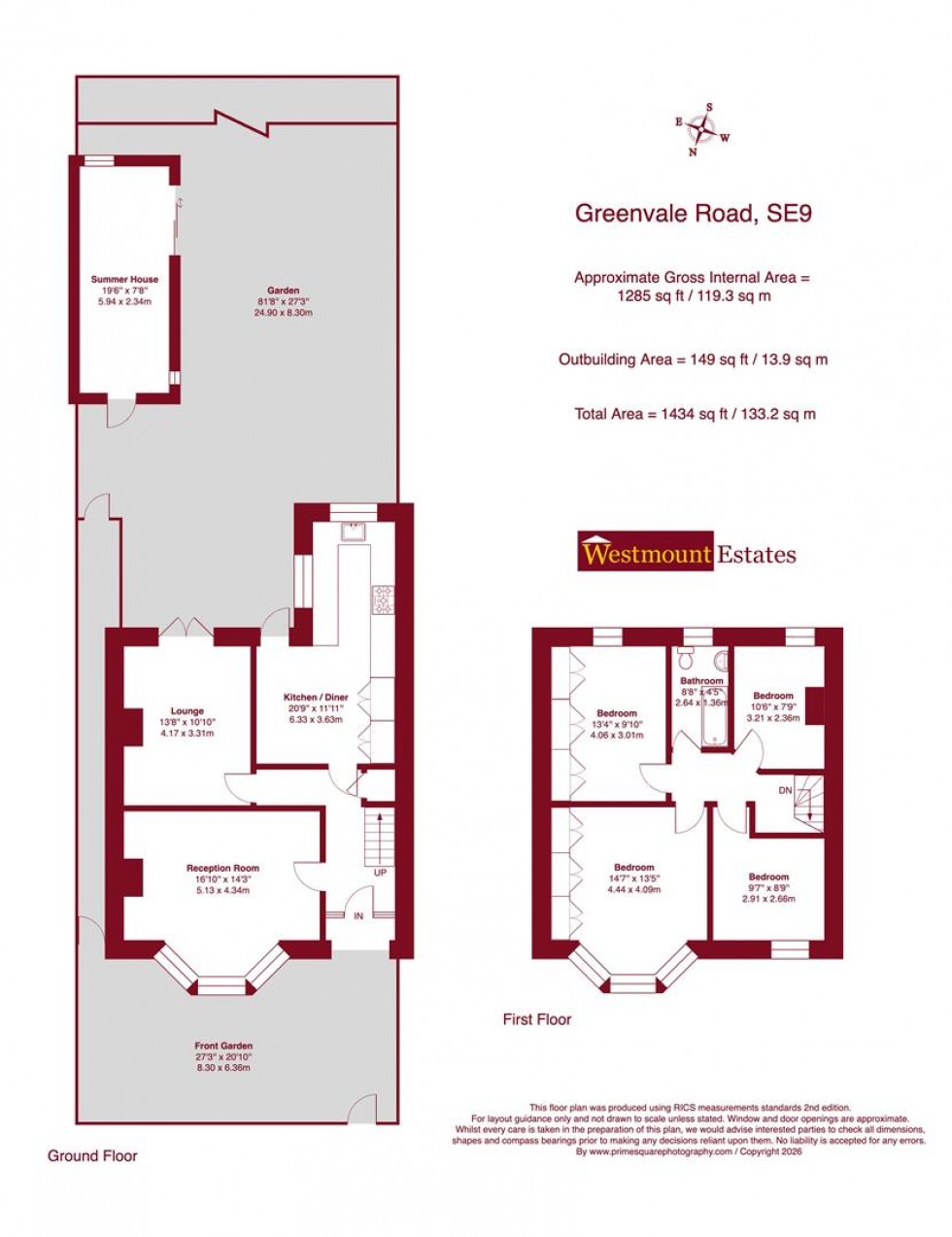 Floorplan for Greenvale Road, London