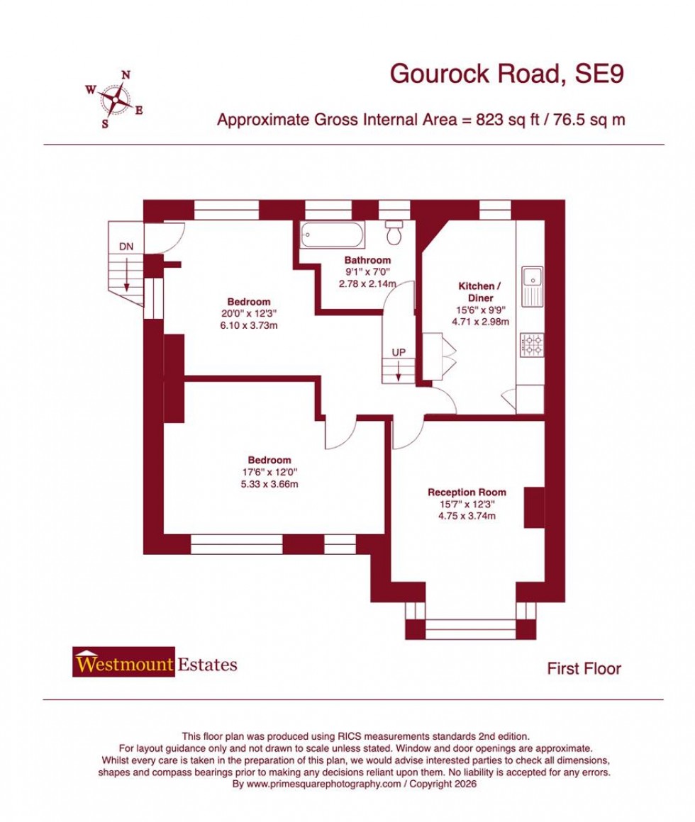 Floorplan for Gourock Road, London