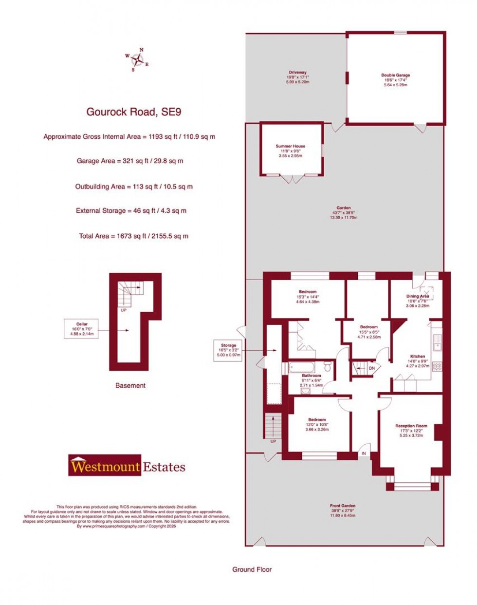 Floorplan for Gourock Road, London
