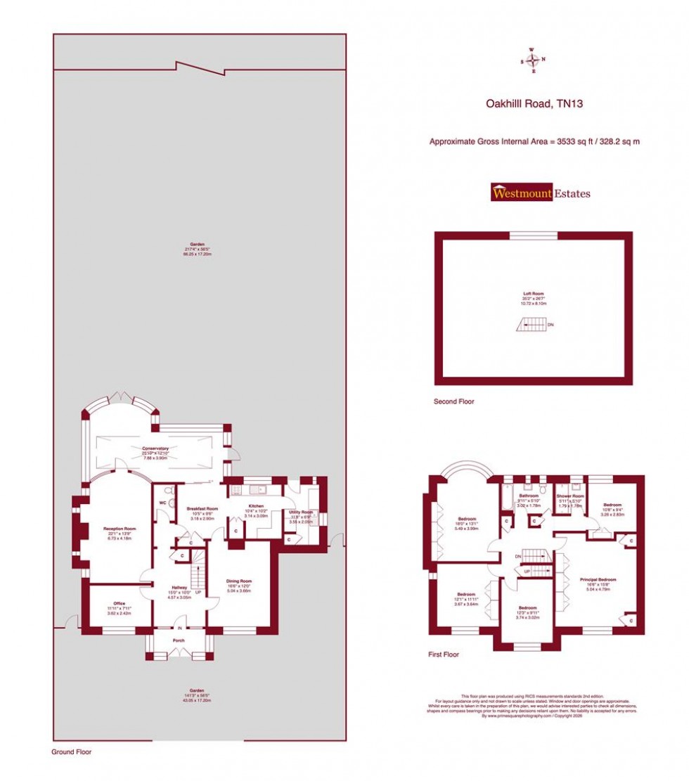 Floorplan for Oakhill Road, Sevenoaks