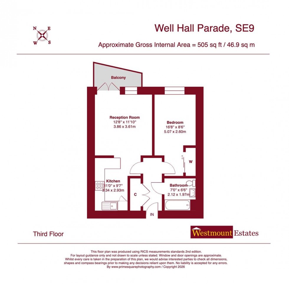 Floorplan for Well Hall Road, London