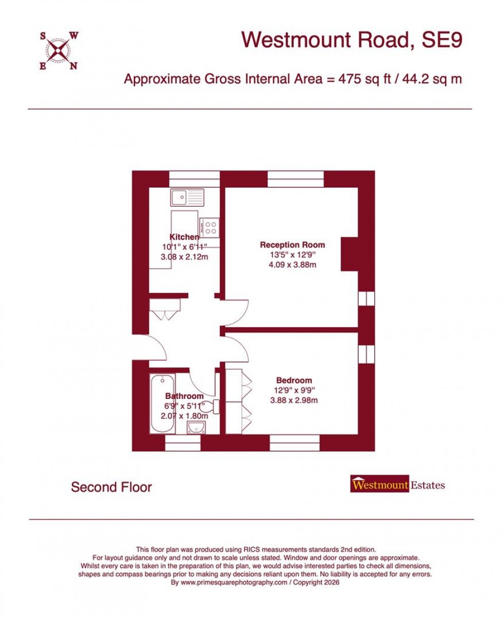 Floorplan for Westmount Road, Eltham